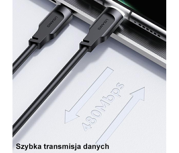 USAMS Kabel USB-C na USB-C 100W 1,2mPort Display purpurowy - 1569044 - zdjęcie 8